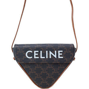 Celine Triomphe Canvas Triangle Bag Shoulder